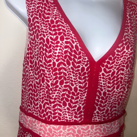 Boden Red Sleeveless V-Neck Sundress - Picture 4 of 8